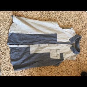 New Directions Sleeveless Denim Vest